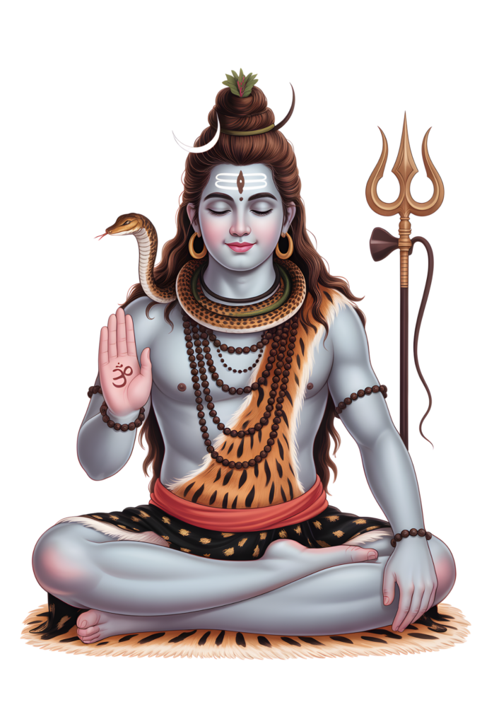Lord Shiva meditation PNG HD transparent background Mahadev image