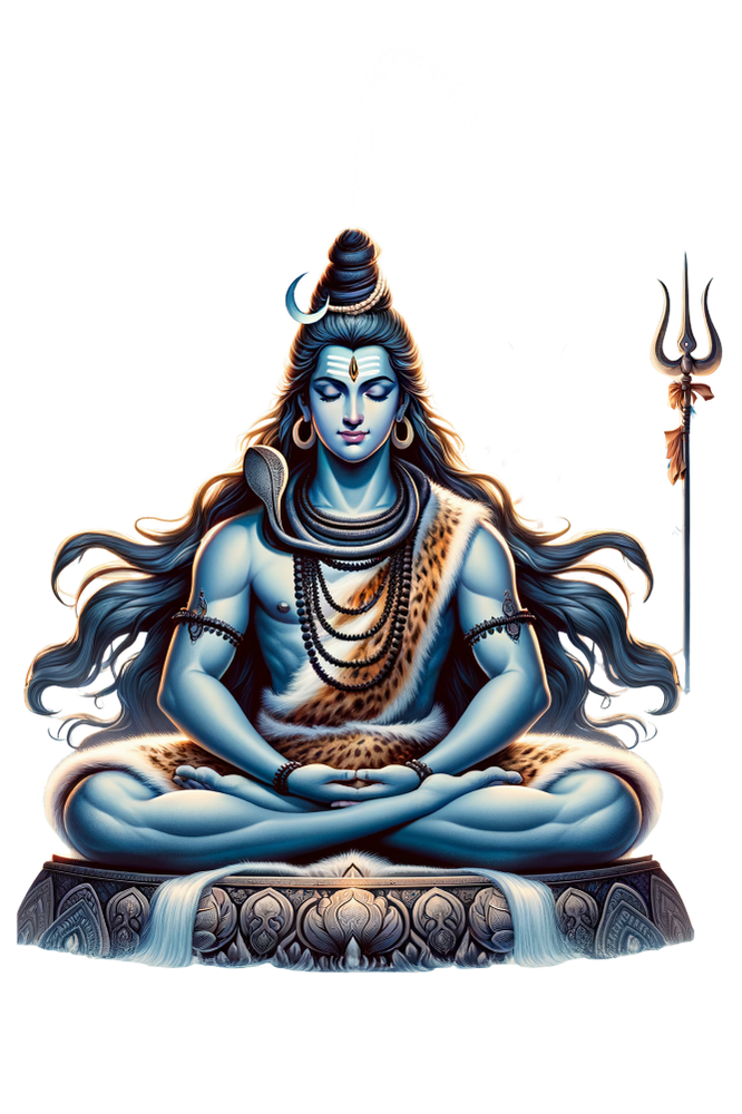 Mahadev meditation PNG HD transparent background Shiva PNG image